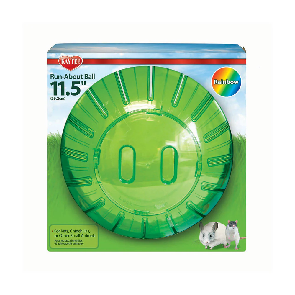Kaytee 11.5" Assorted Color Run-About Exercise Ball For Pet Rats & Chinchillas