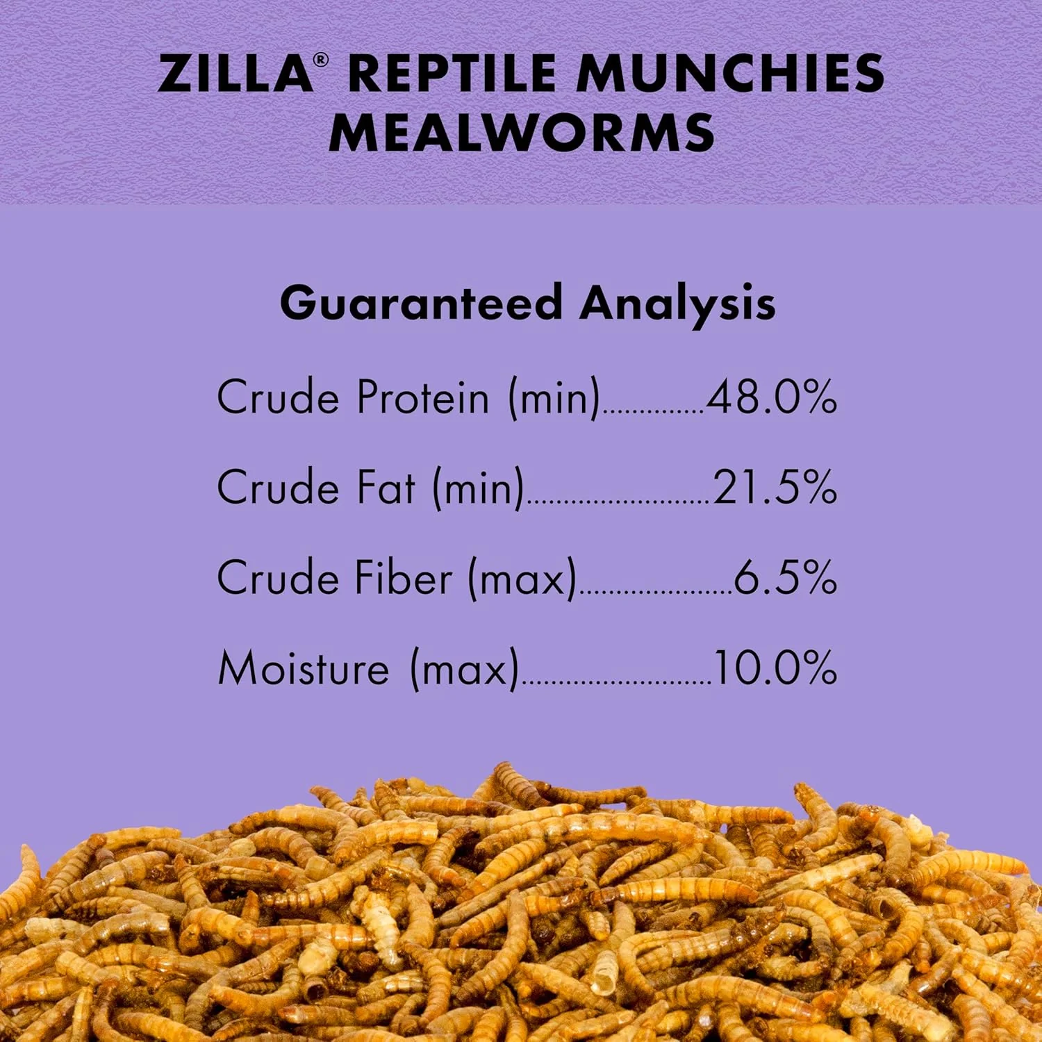 Zilla Reptile Munchies, Mealworms, All-Natural, Dehydrated Mealworms, Ideal for Bearded Dragons, Leopard Geckos, Chameleons and other lizards, Resealable Bag - Image 9