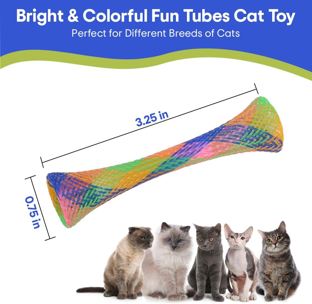 Spot® Kitty Fun Tubes Cat Toys Assorted Color 3.25 Inch X 3 Count - Image 6