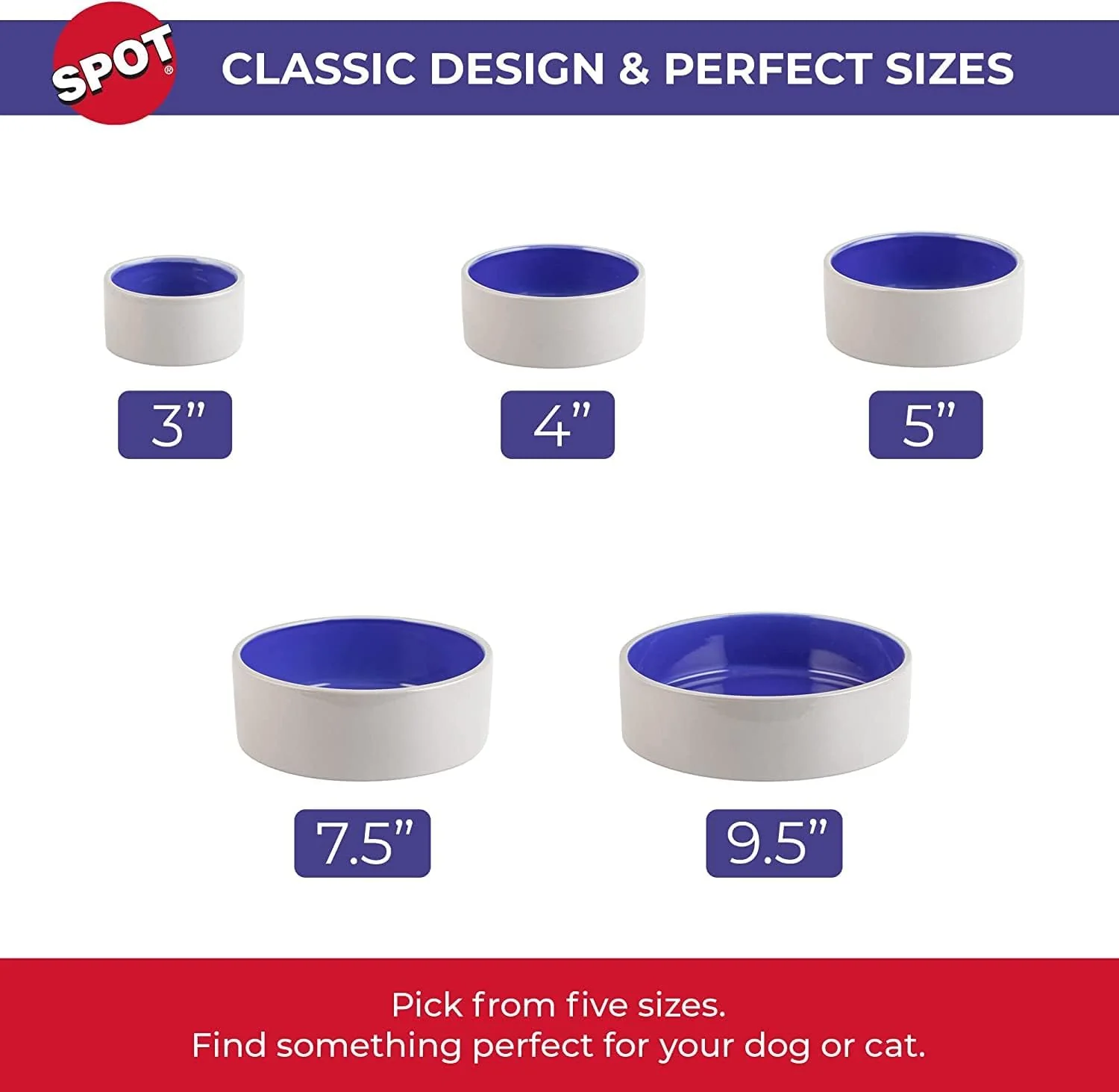 SPOT Standard Crock Dish for Small Animals - Food/Water Bowl for Small Pets, Round Ceramic Bowl with High Walls, Ideal for Birds, Small Cats, Dishwasher Safe - Image 6