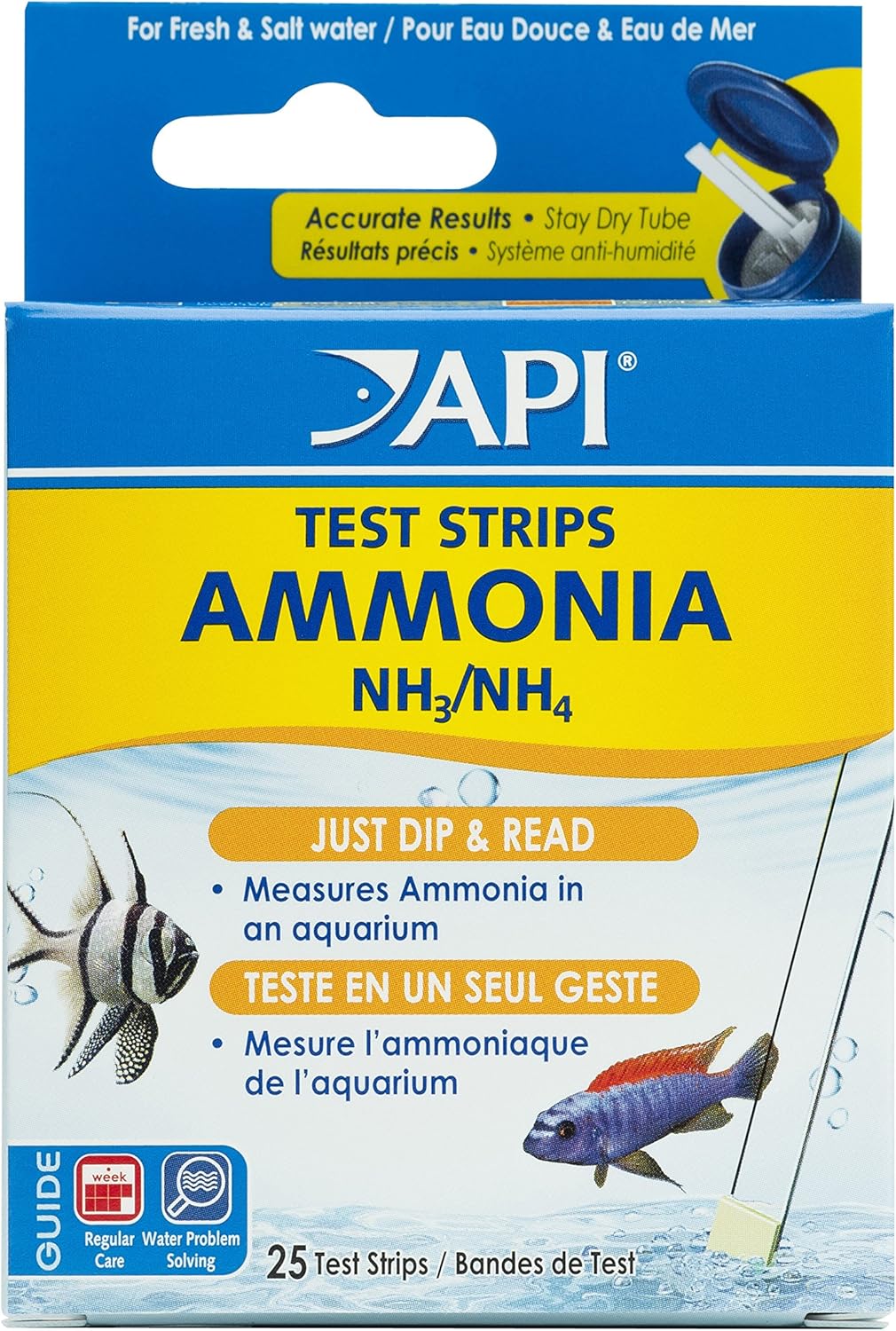Aquarium Pharmaceuticals® Ammonia Aquarium Test Strips