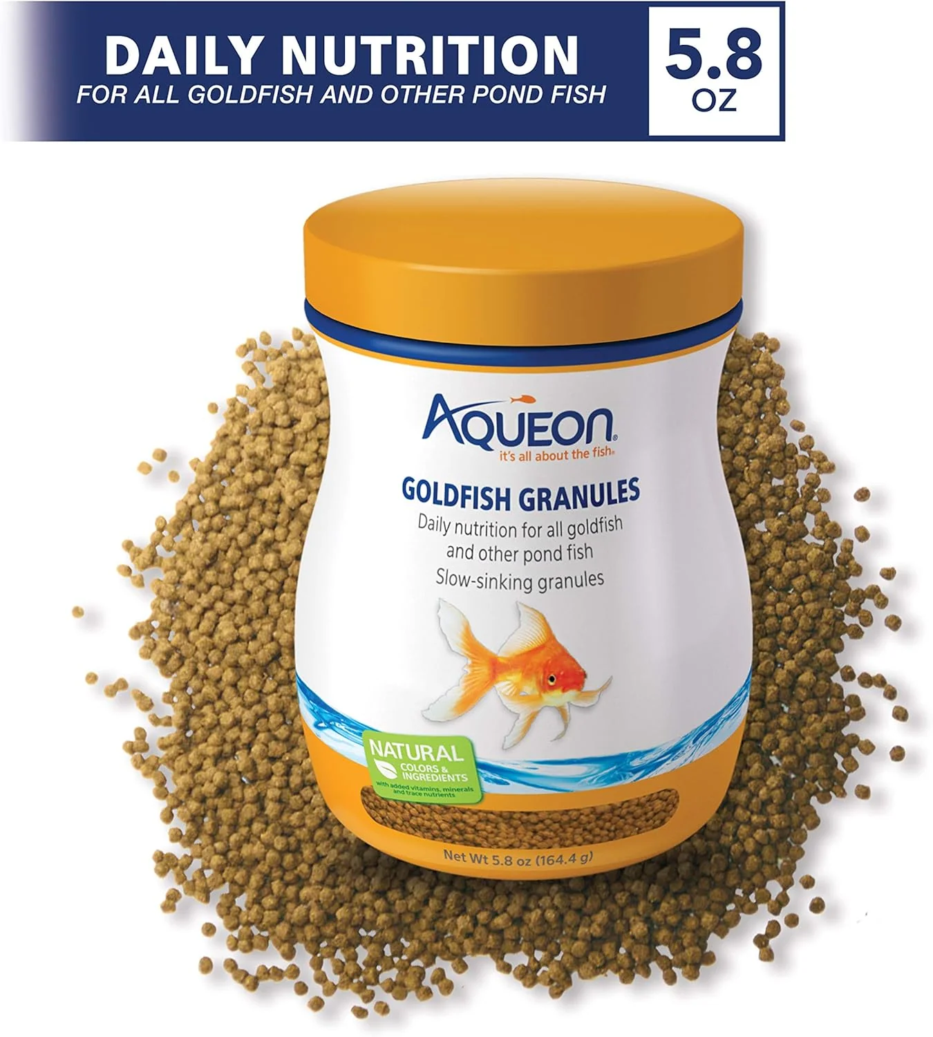 Aqueon® Goldfish Granules Fish Food 5.8 Oz - Image 2