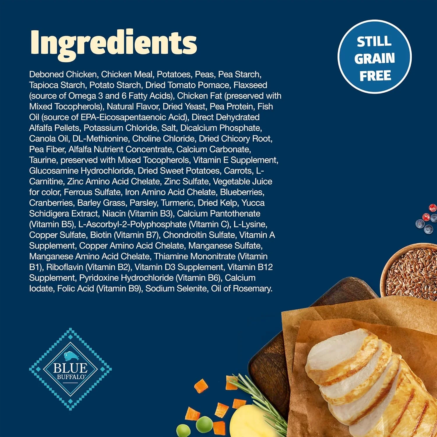 Blue Buffalo Freedom Grain-Free Large Breed Dry Dog Food, Supports Joint Health & Mobility, Made in the USA With Natural Ingredients, Chicken & Potatoes - Image 7