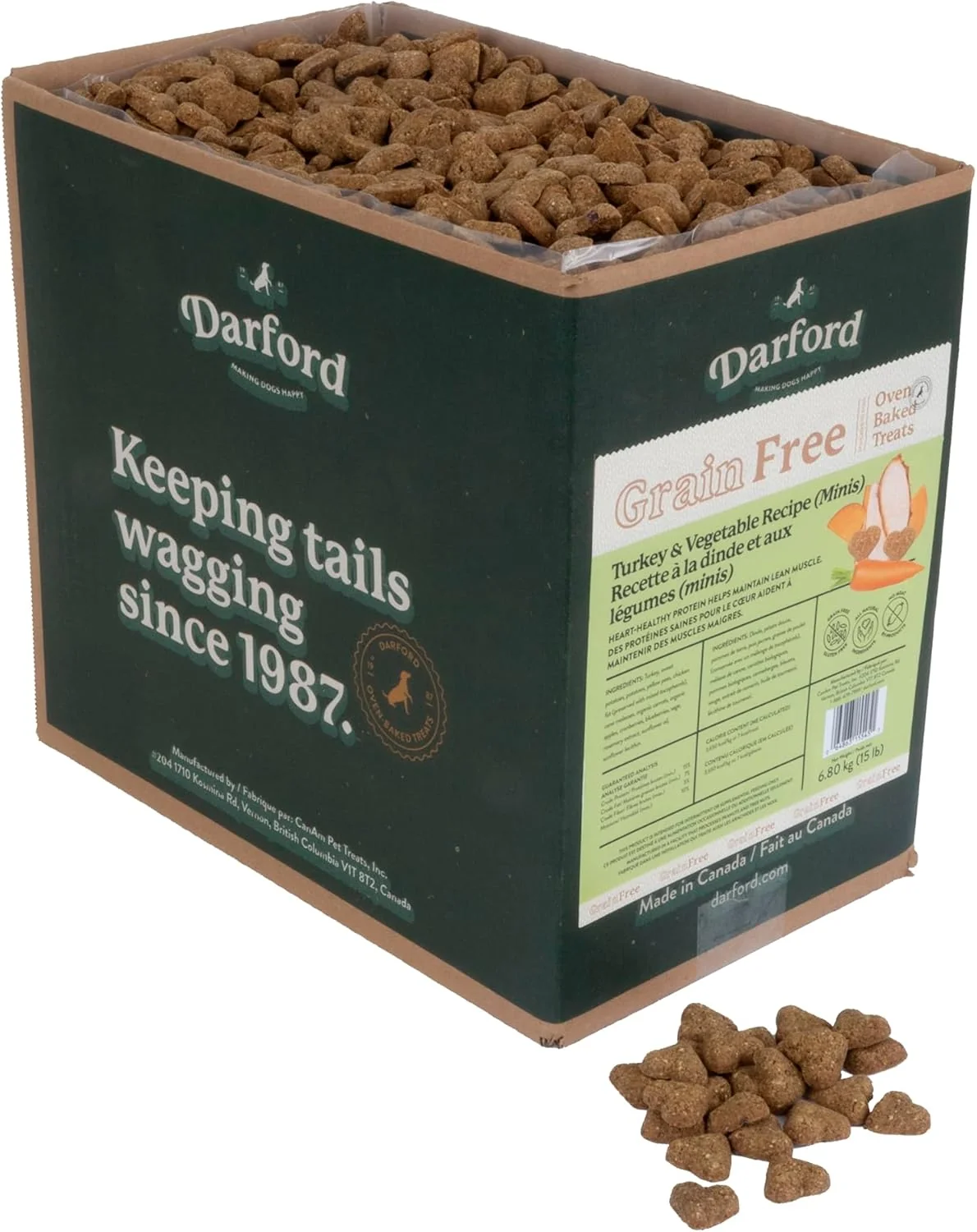Grain Free Dog Treats Turkey with Mixed Vegetables Minis - Image 6