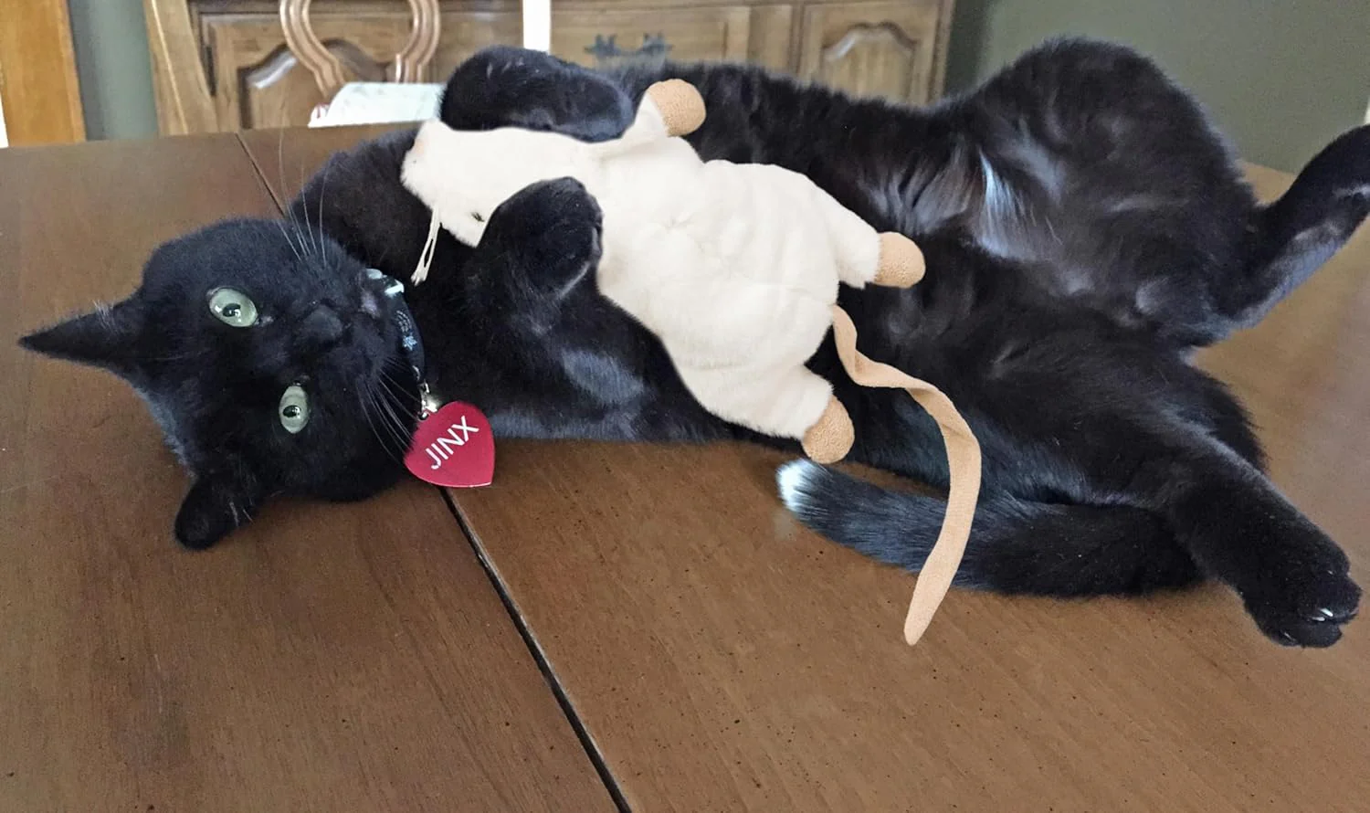SPOT Super Mouse Sam with Catnip - Lifelike Cat Toy, Fuzzy Mice with Catnip and Crinkle Sound, Extra Large Size for Cuddling, Kicking, Chasing, Playing - 11in Plush Toys, Assorted Colors - Image 5