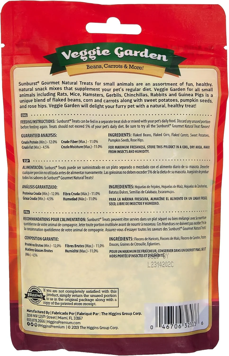 Higgins Sunburst Treats Veggie Garden 5 oz - Image 2
