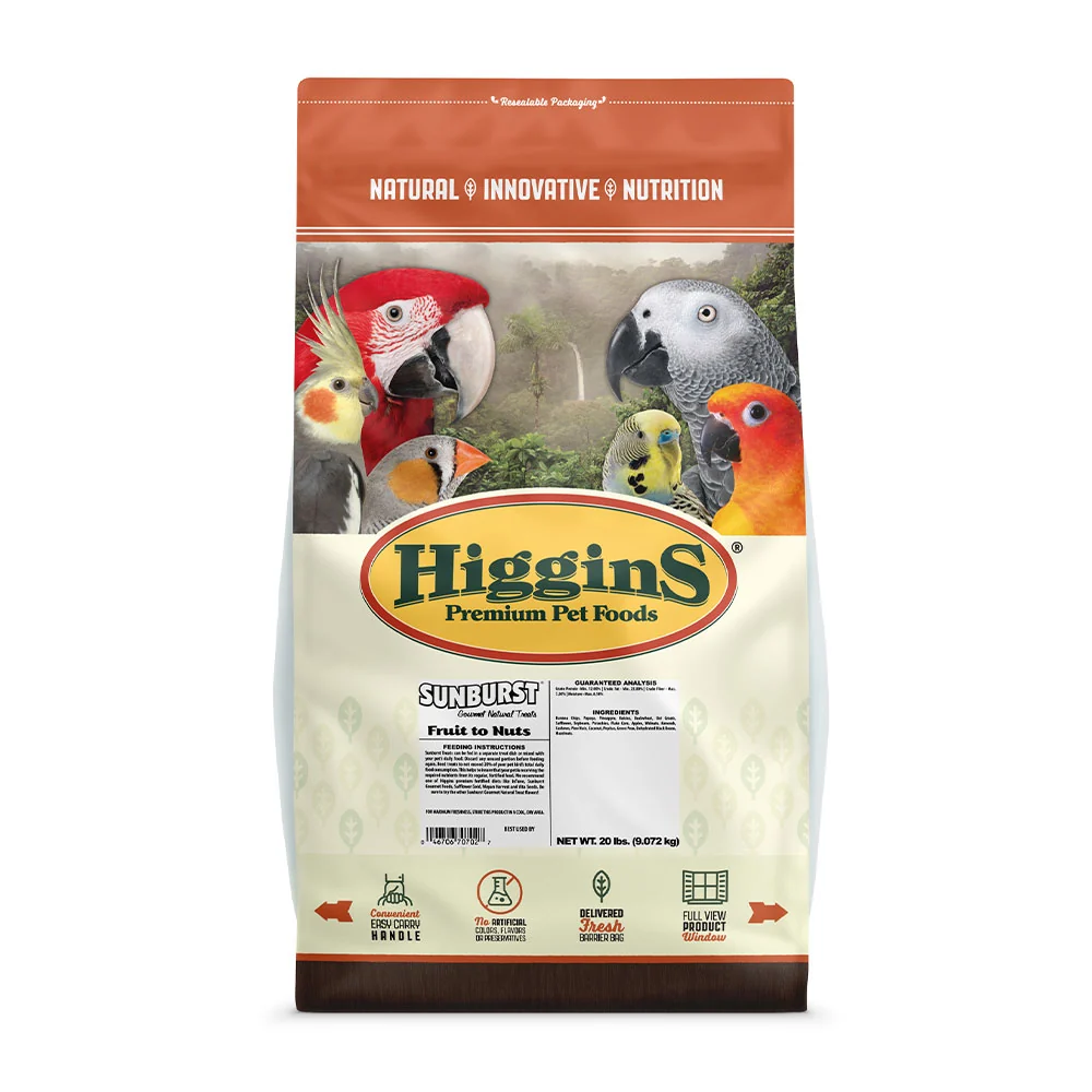 Higgins Sunburst Treats Fruit to Nuts 20 lb