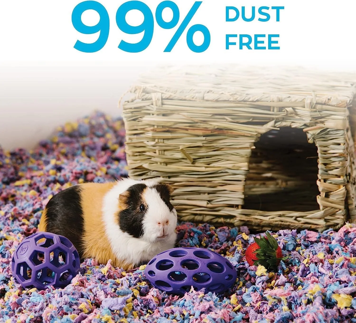 Carefresh 99% Dust-Free Confetti Natural Paper Small Pet Bedding with Odor Control - Image 6