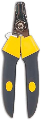 JW® Gripsoft® Deluxe Nail Clipper Gray/Yellow Color - Image 3