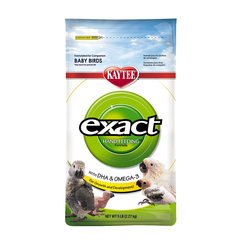 Kaytee Exact Hand Feeding Pet Bird Baby Food For Parrots, Parakeets, Lovebirds, Cockatiels, Conures, Cockatoos, and Macaws, 5 Pound - Image 3