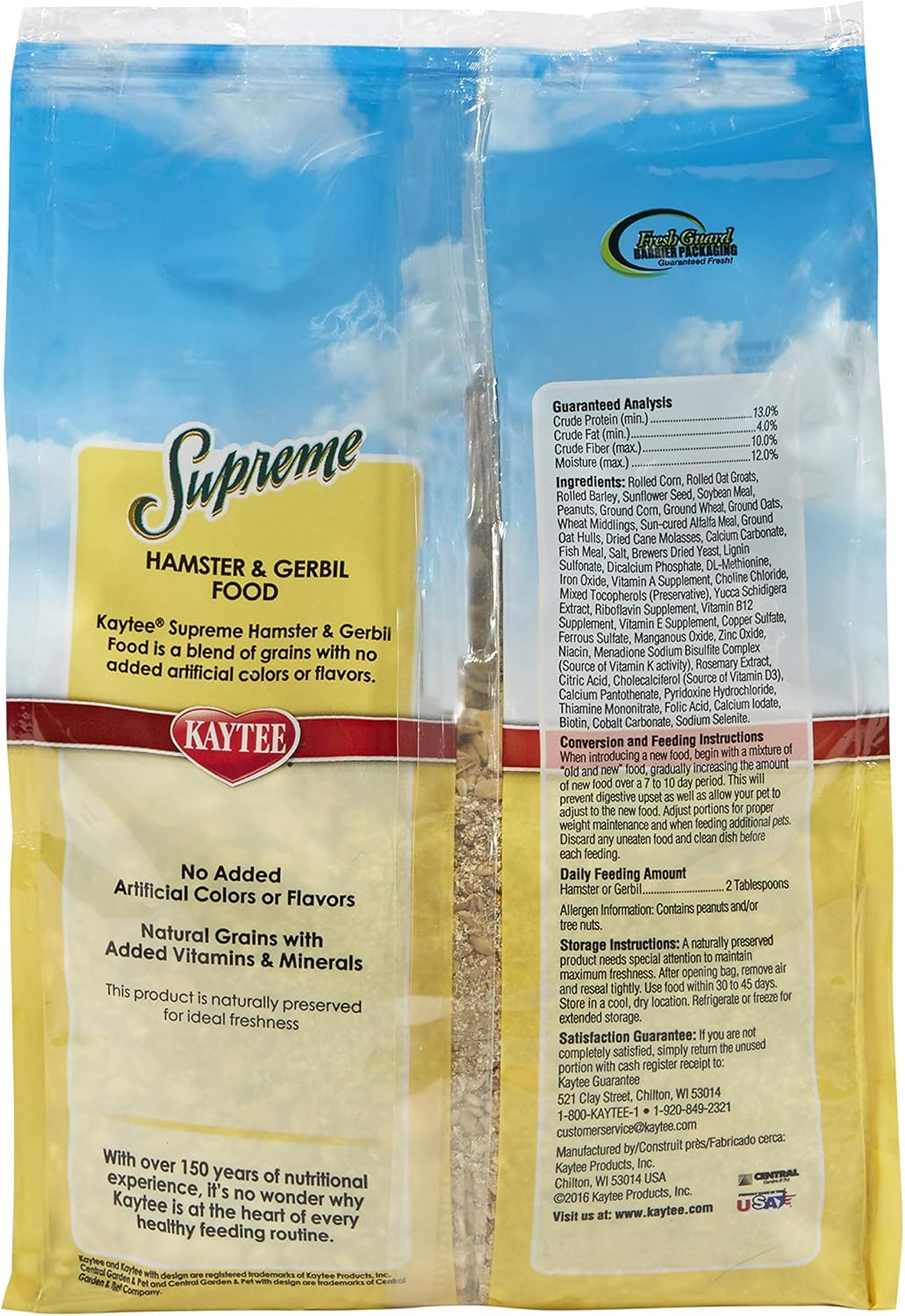 Kaytee Supreme Hamster & Gerbil Food, 2 Lbs - Image 2