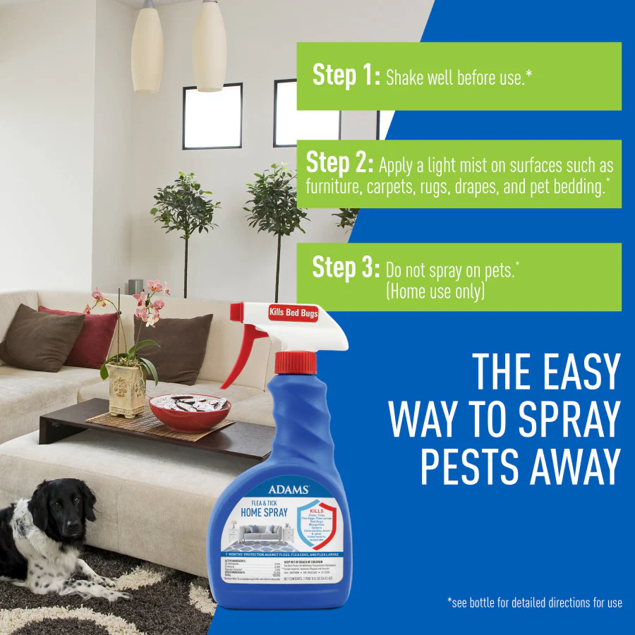 ADAMS Flea & Tick Home Spray – 24 oz - Image 4