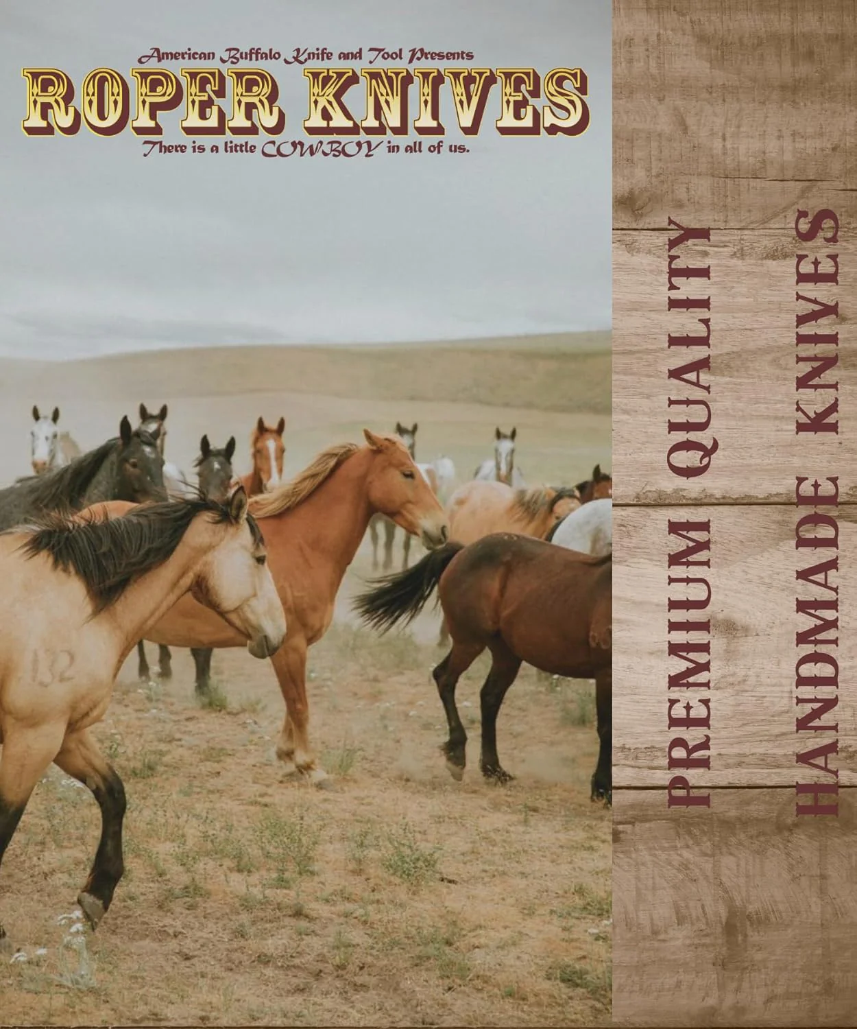 American Buffalo® Tobacco Jigged Brown Trapper Knife - Image 2