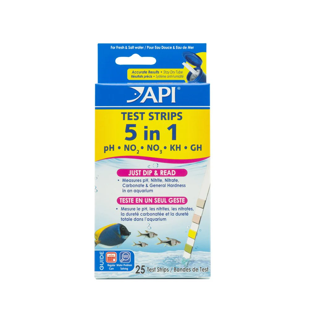 API 5-IN-1 TEST STRIPS Freshwater and Saltwater Aquarium Test Strips - Image 7