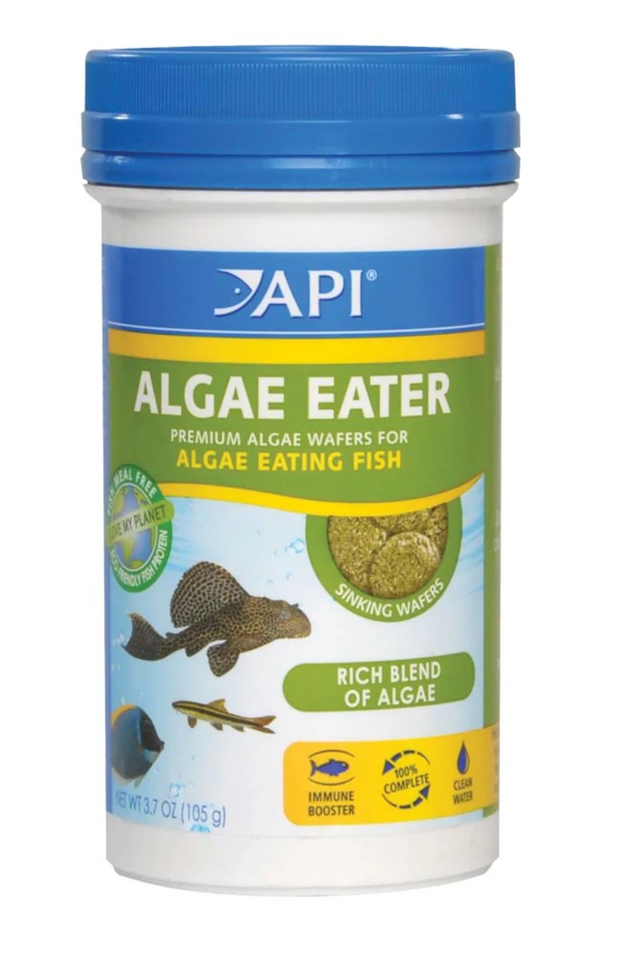 API Algae Eater Pea Protein Natural Pre-Biotic Algae Wafer with spirulina for Algae Eating Fish - Image 8
