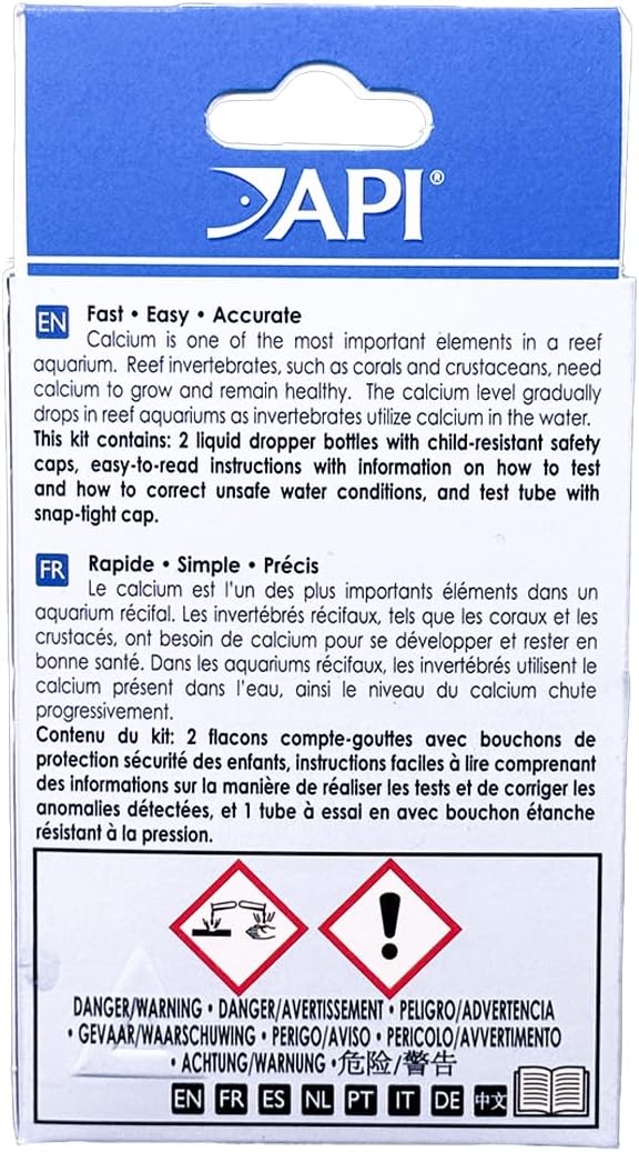 API CALCIUM TEST KIT Saltwater Aquarium Water 1-Count - Image 2