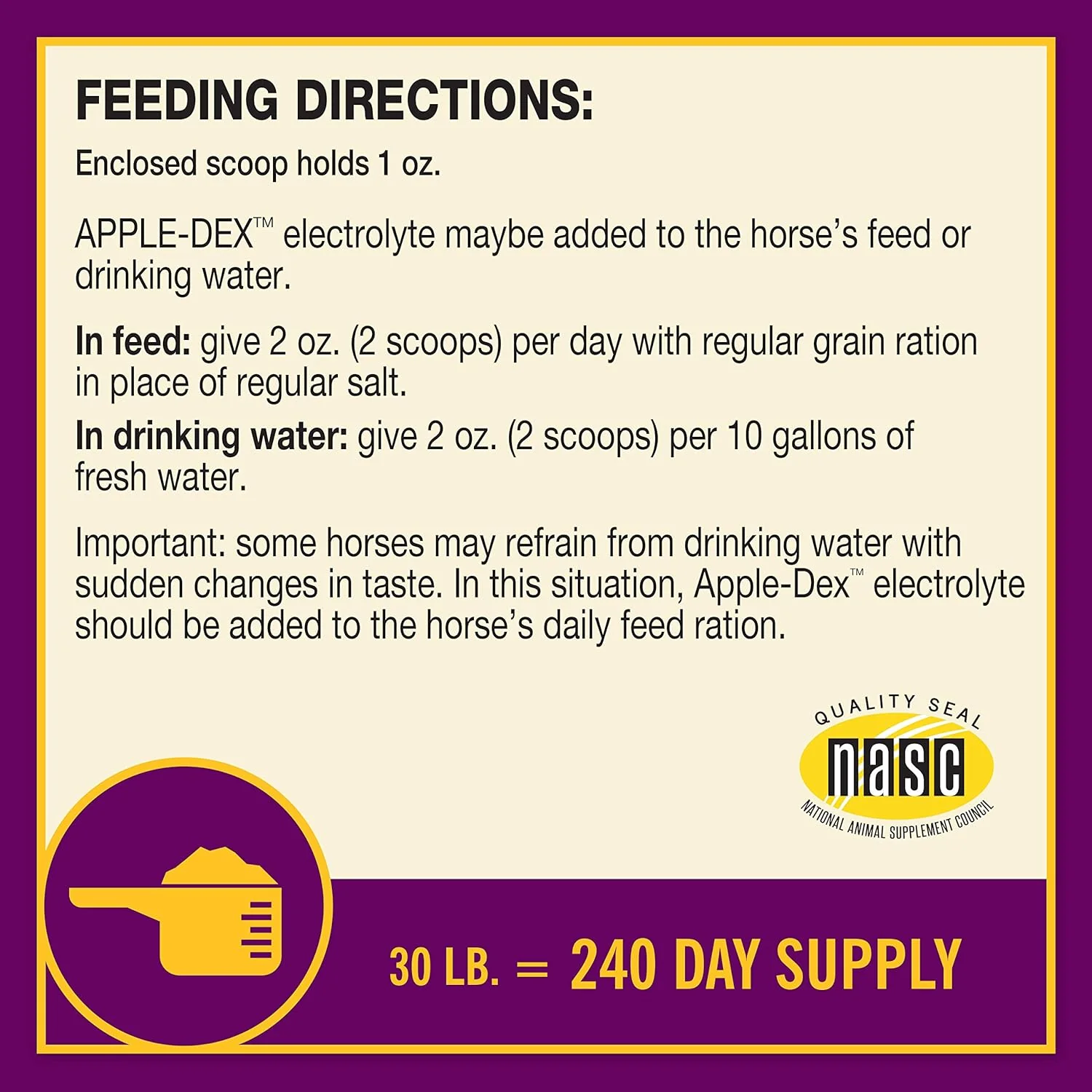 Apple-Dex Electrolytes – 30 lbs - Image 8