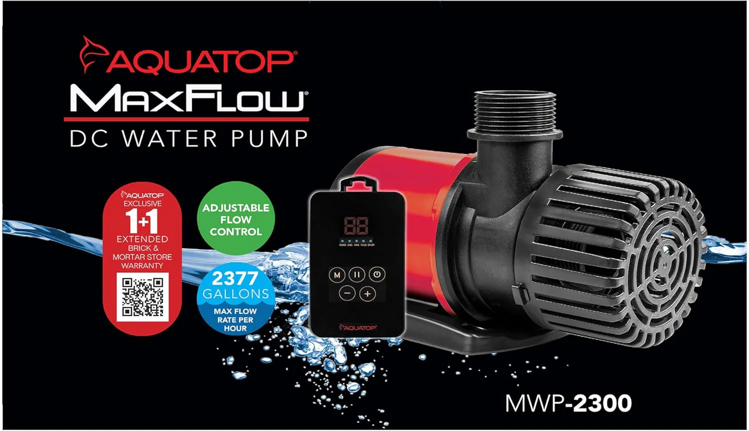 Aquatop 2,377 GPH MaxFlow DC Water Pump w/Controller - Image 2