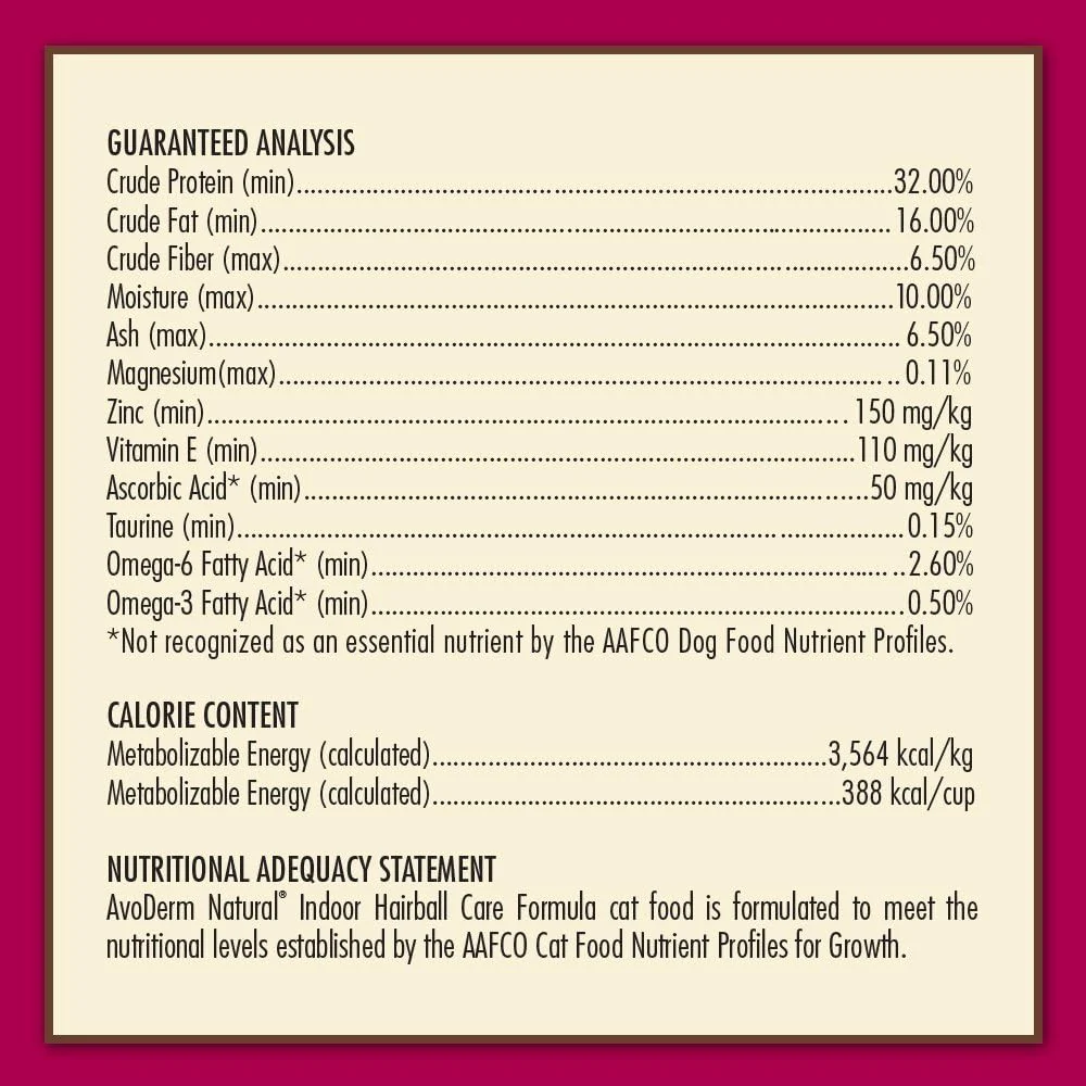 AvoDerm Indoor Formula Dry Cat Food - Image 4