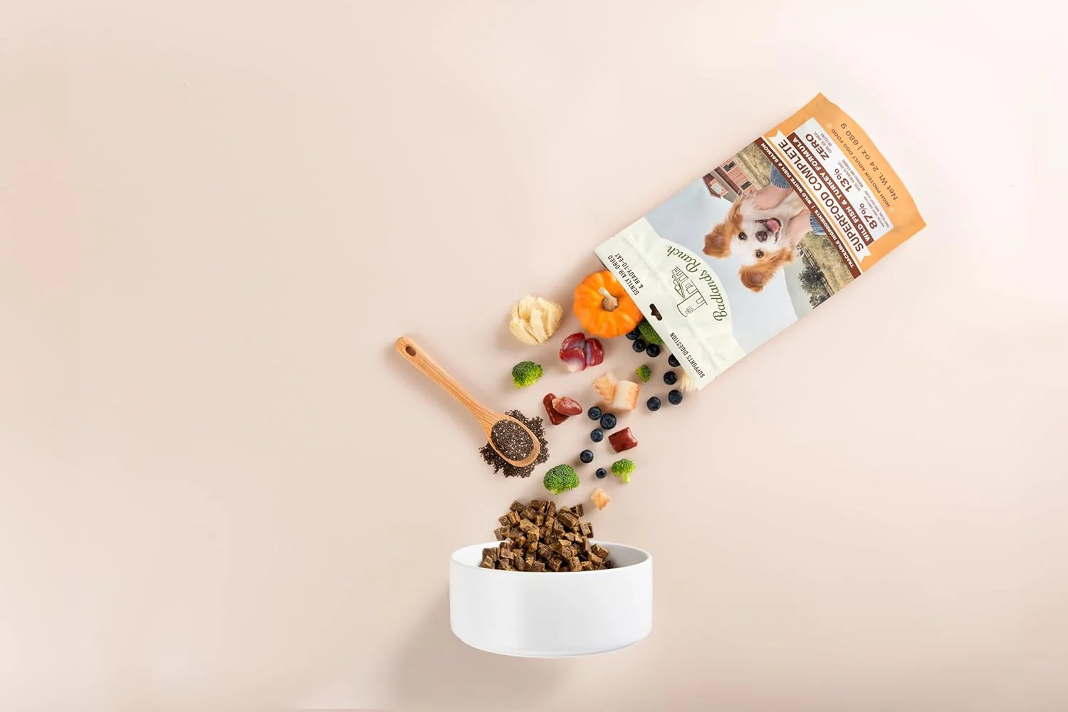 BADLANDS RANCH- Superfood Complete, Air-Dried Adult Dog Food - High Protein, Zero Fillers, Superfood Nutrition by Katherine Heigl (Wild Fish and Turkey Formula) - Image 8
