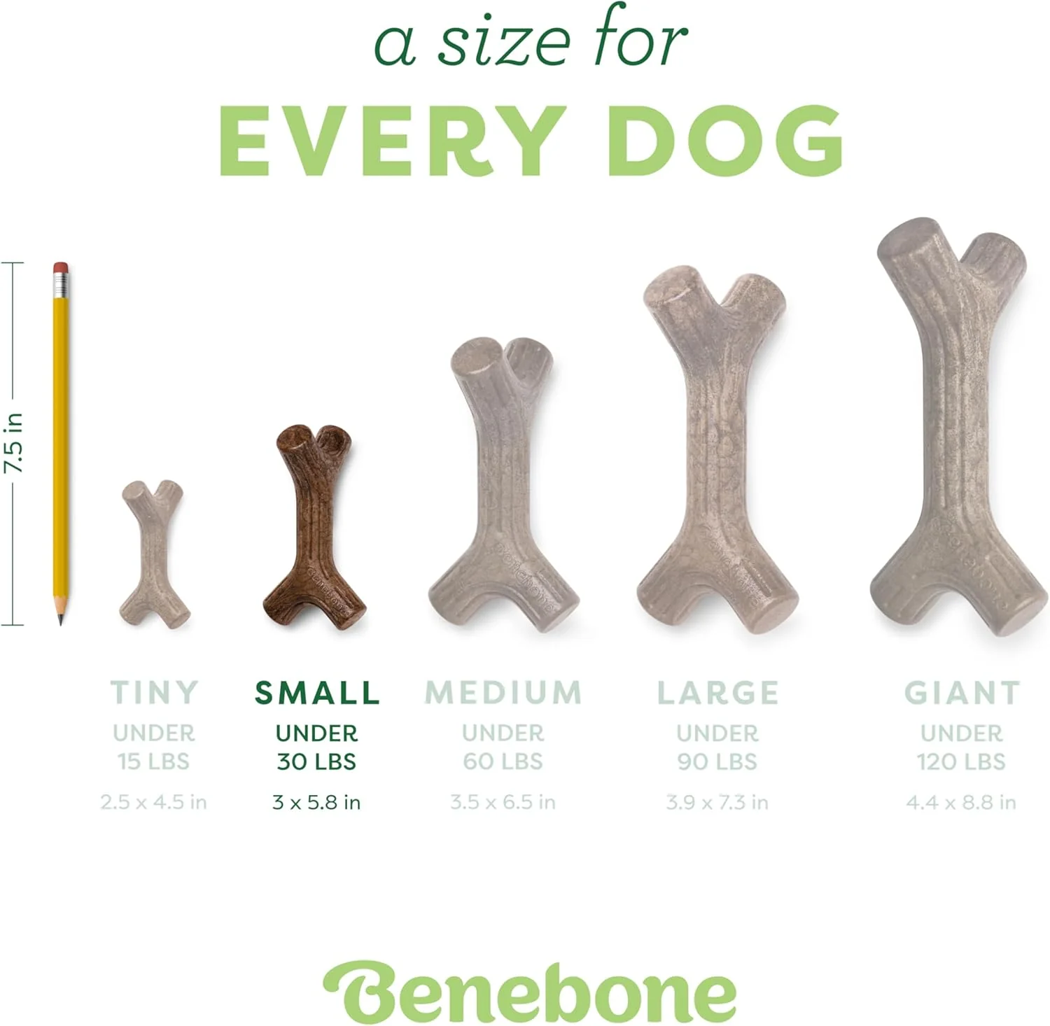 Benebone Bacon Stick Real Wood Durable Dog Chew Toy, Made in USA - Image 4