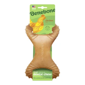 Benebone Dental Durable Dog Chew Toy for Aggressive Chewers, Real Chicken, Made in USA - Image 5