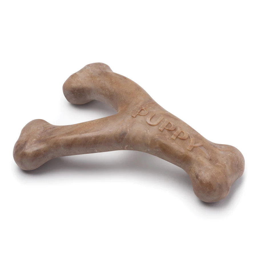 Benebone Puppy Wishbone Dog Chew Toy, Made in USA, Real Bacon Flavor - Image 7