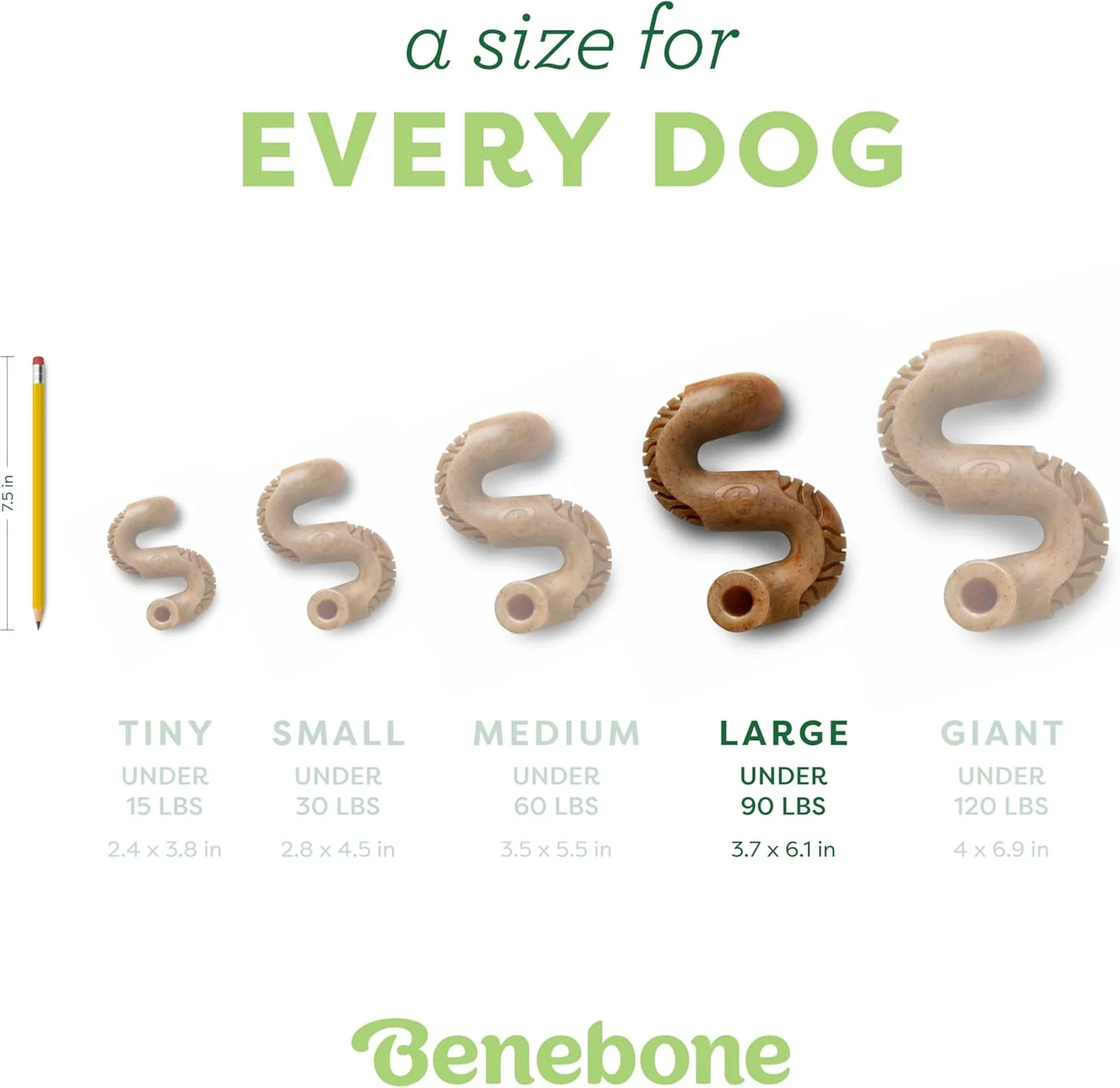 Benebone Tripe Bone Durable Dog Chew Toy for Aggressive Chewers, Real Tripe, Made in USA - Image 4