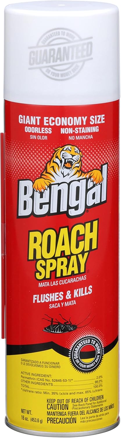 Bengal® Roach Spray II – Powerful Dry Spray for Hidden Roaches and Insects - Image 2