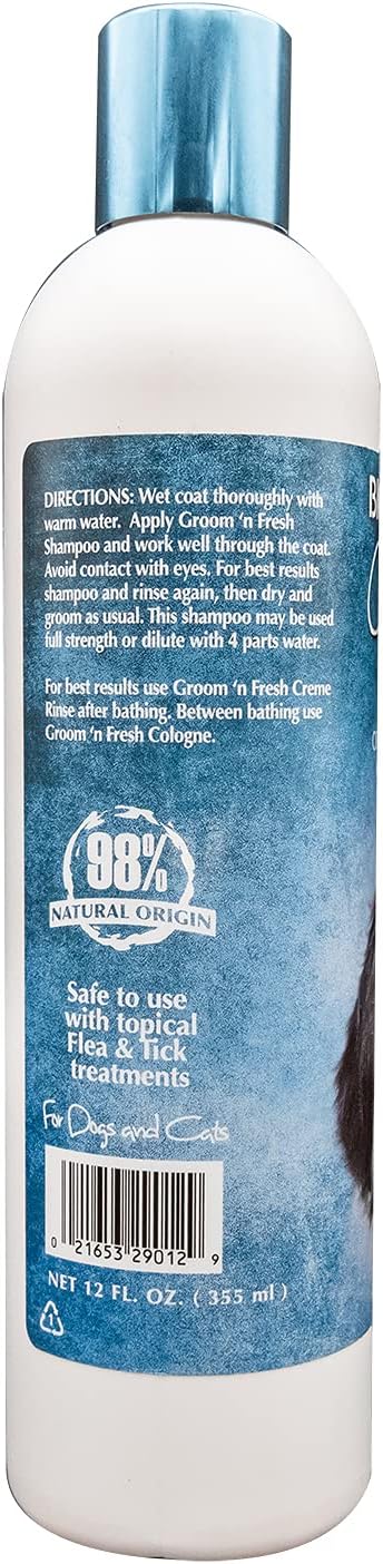 Bio-Groom Groom'n Fresh Dog Shampoo – Odor Eliminating, Dog Bathing Supplies, Puppy Wash, Cat & Dog Grooming Supplies, Cruelty-Free, Made in USA, Dog Products – 12 fl oz 1-Pack - Image 2
