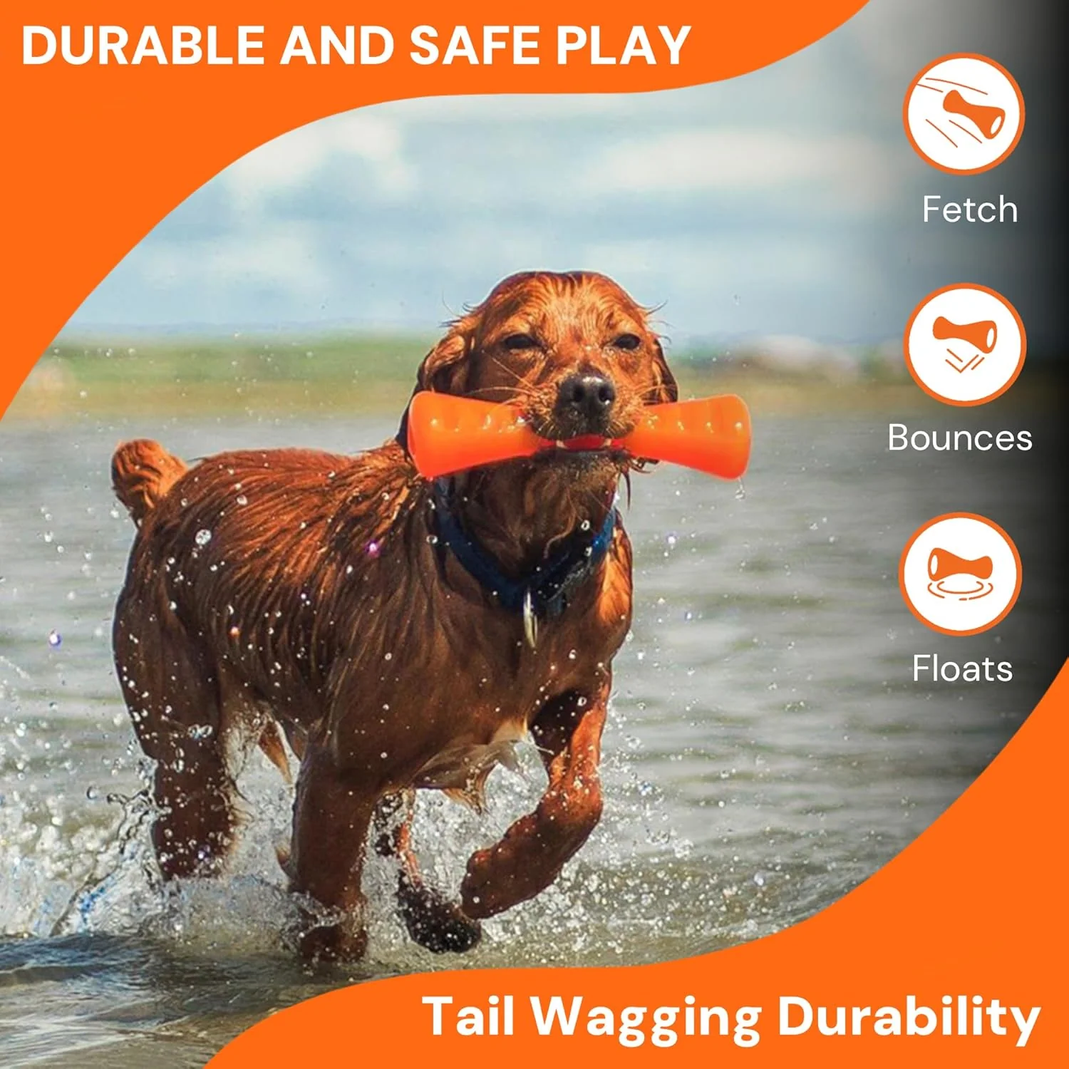 BIONIC Urban Stick Dog Toy, Large - Interactive Dog Chew Toy for Dogs - Image 6