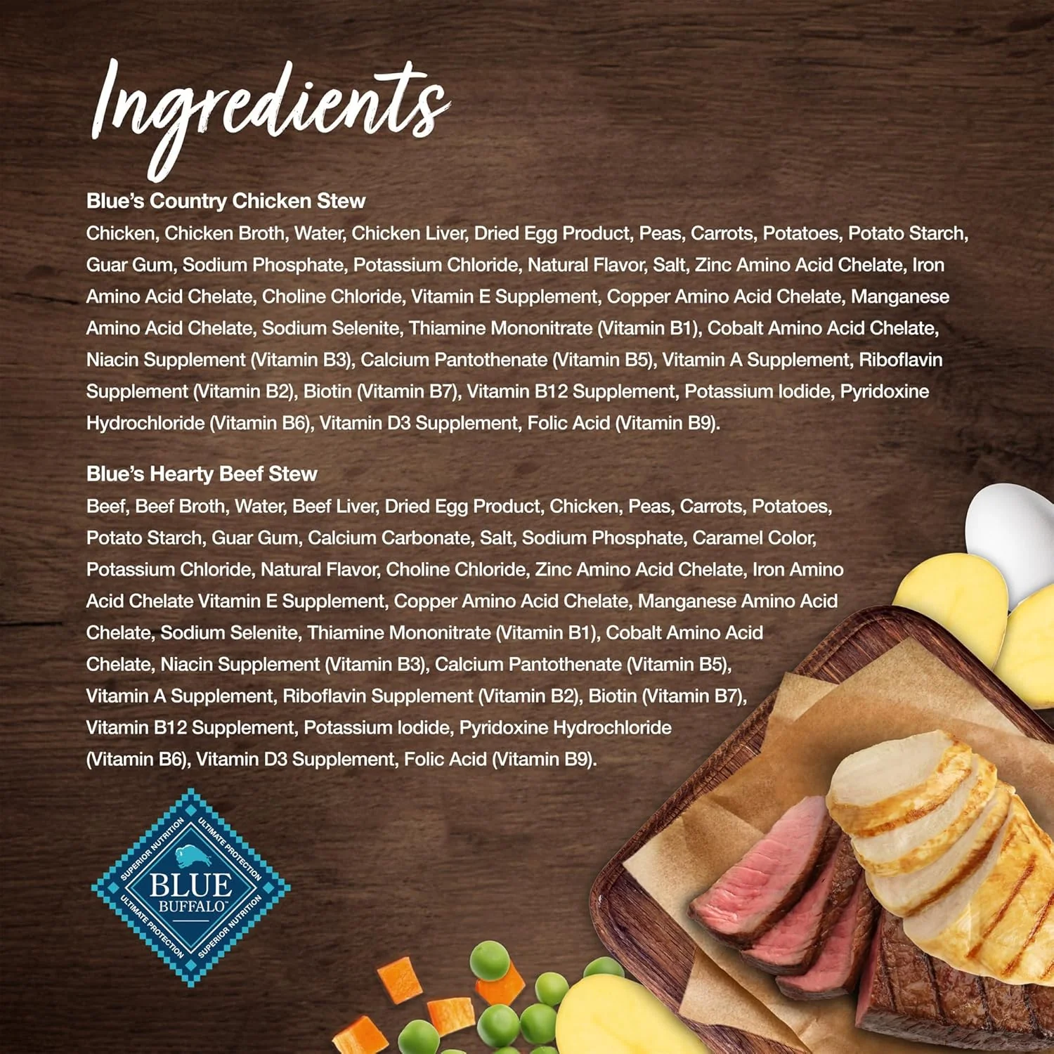 Blue Buffalo Blue's Stew Natural Wet Dog Food, Made with Natural Ingredients, Hearty Beef and Country Chicken Variety Pack - Image 5