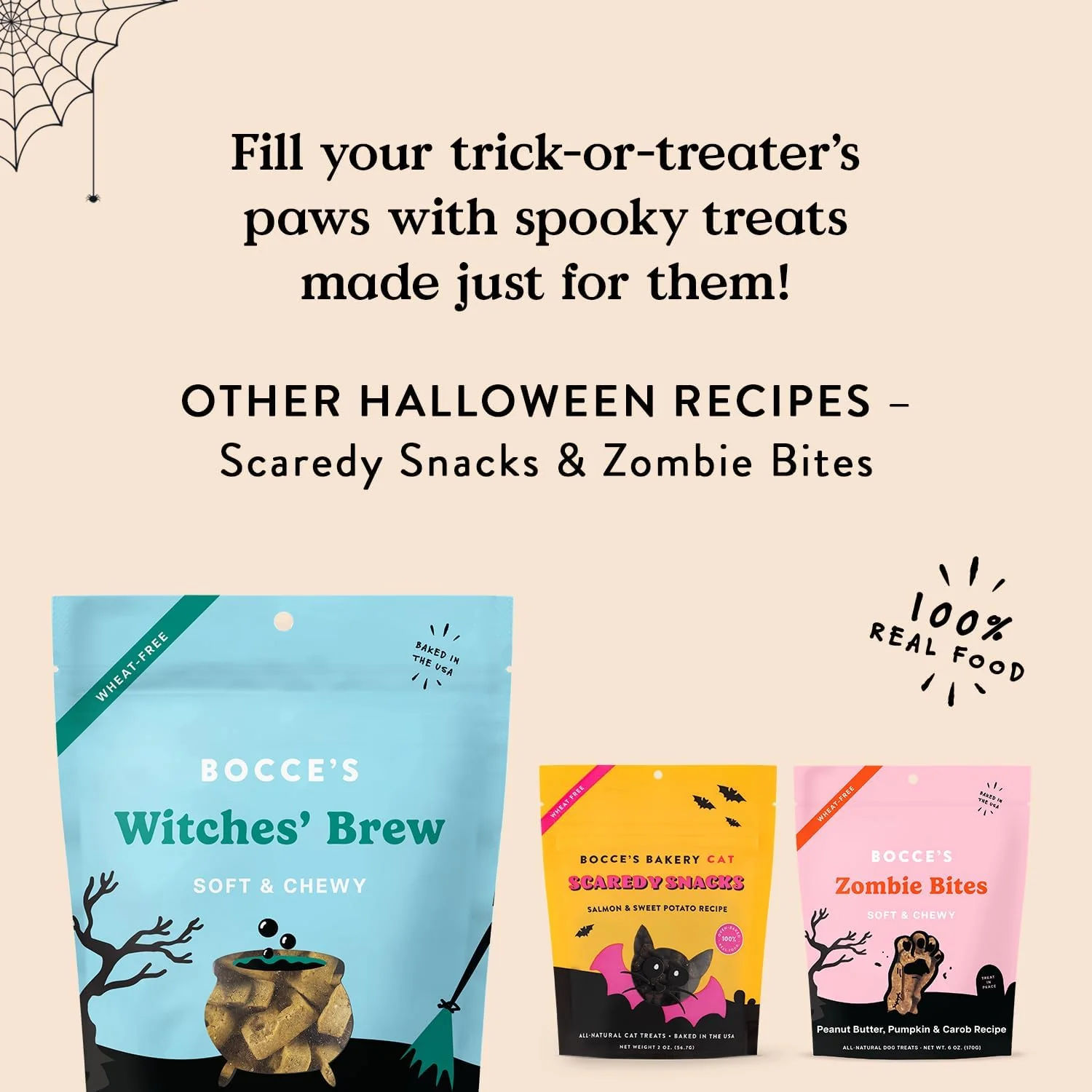 Bocce's Bakery All-Natural Witches Brew Dog Treats, Wheat-Free, Limited Ingredient Soft & Chewy Dog Treats, Inspired by Halloween, 6 oz - Image 5