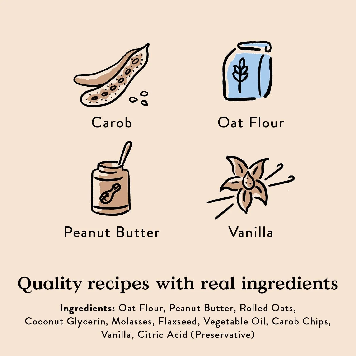 Bocce's Bakery Campfire S'Mores Treats for Dogs, Wheat-Free Everyday Dog Treats, Made with Real Ingredients, Baked in The USA, All-Natural Soft & Chewy Cookies, Peanut Butter, Carob, & Vanilla, 6 oz - Image 3