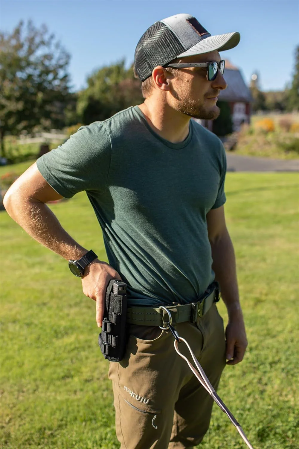 Boss Dog Tactical Dog Walker Utility Human Belt, Tan - Image 6