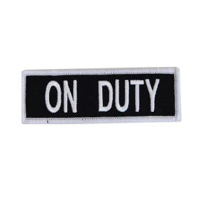 Boss Dog Tactical Hook-Backed Patch for Boss Boss Dog Tactical Harnesses, On Duty - Image 2