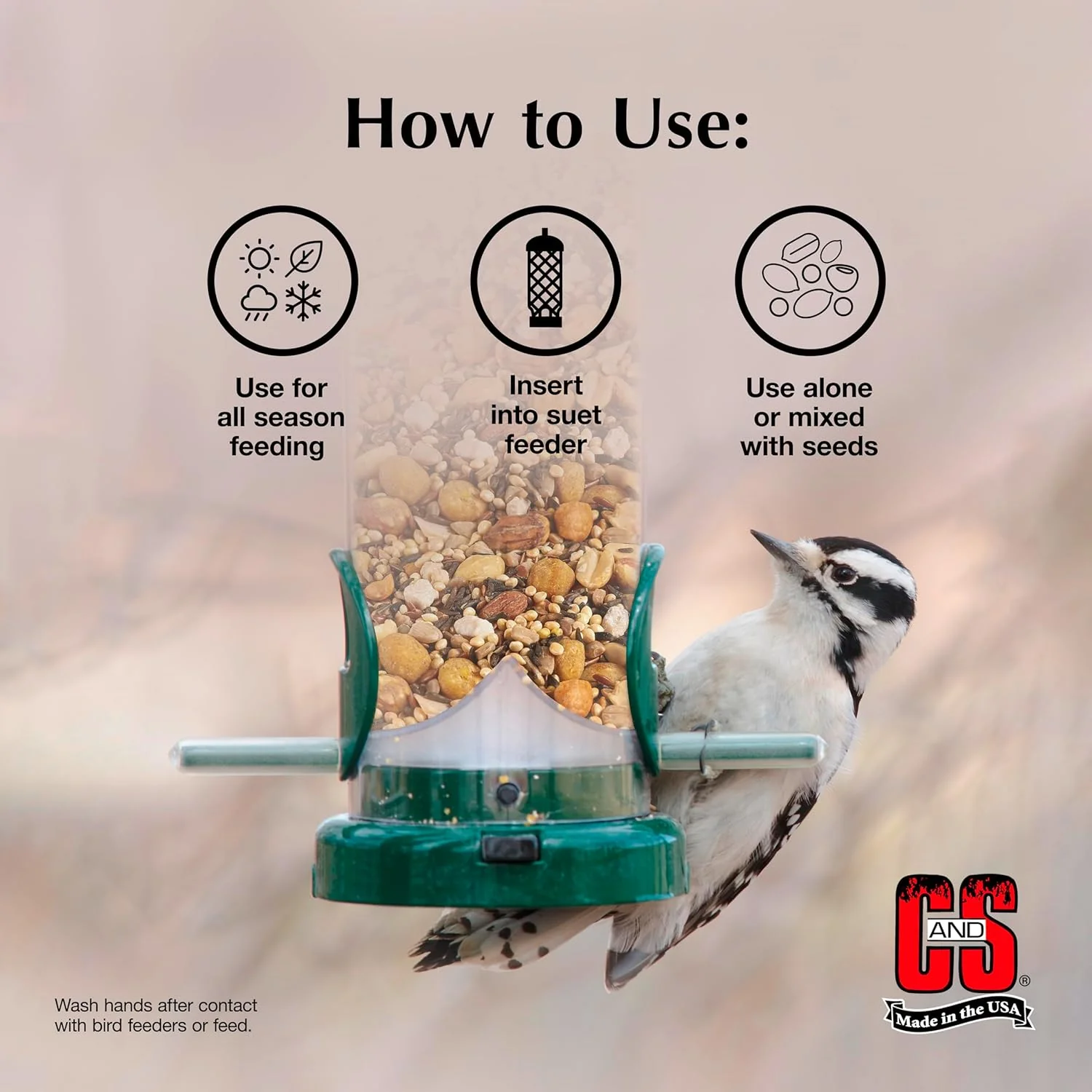 C&S Woodpecker Suet Nuggets 27 Ounces - Image 4