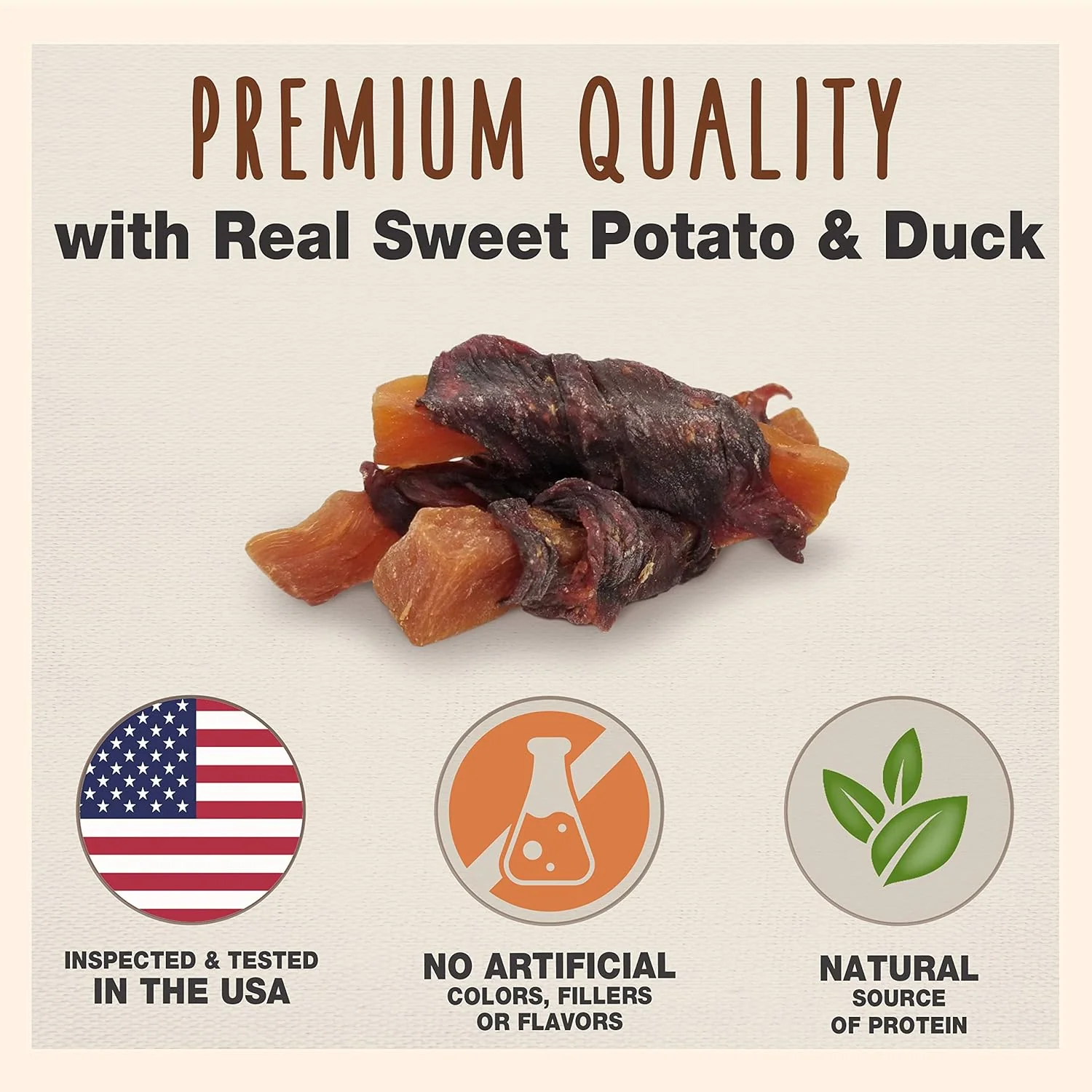 Cadet Gourmet Sweet Potato & Chicken Wraps Limited-Ingredient Dog Chews, Healthy and Natural Training Treats for Small and Large Dogs - Image 2
