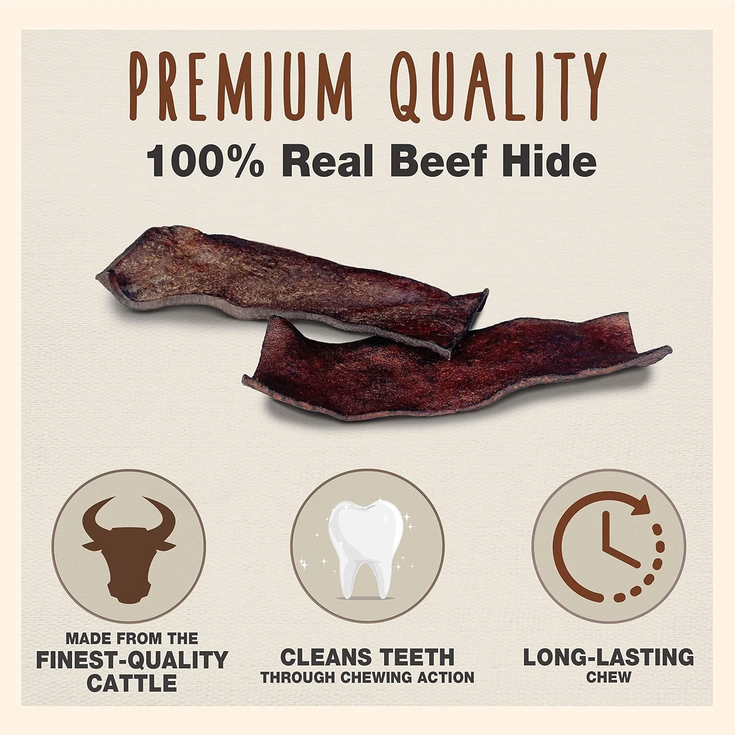 Cadet Premium Grade Beef Hide Chips for Dogs Beef Flavor - Image 2