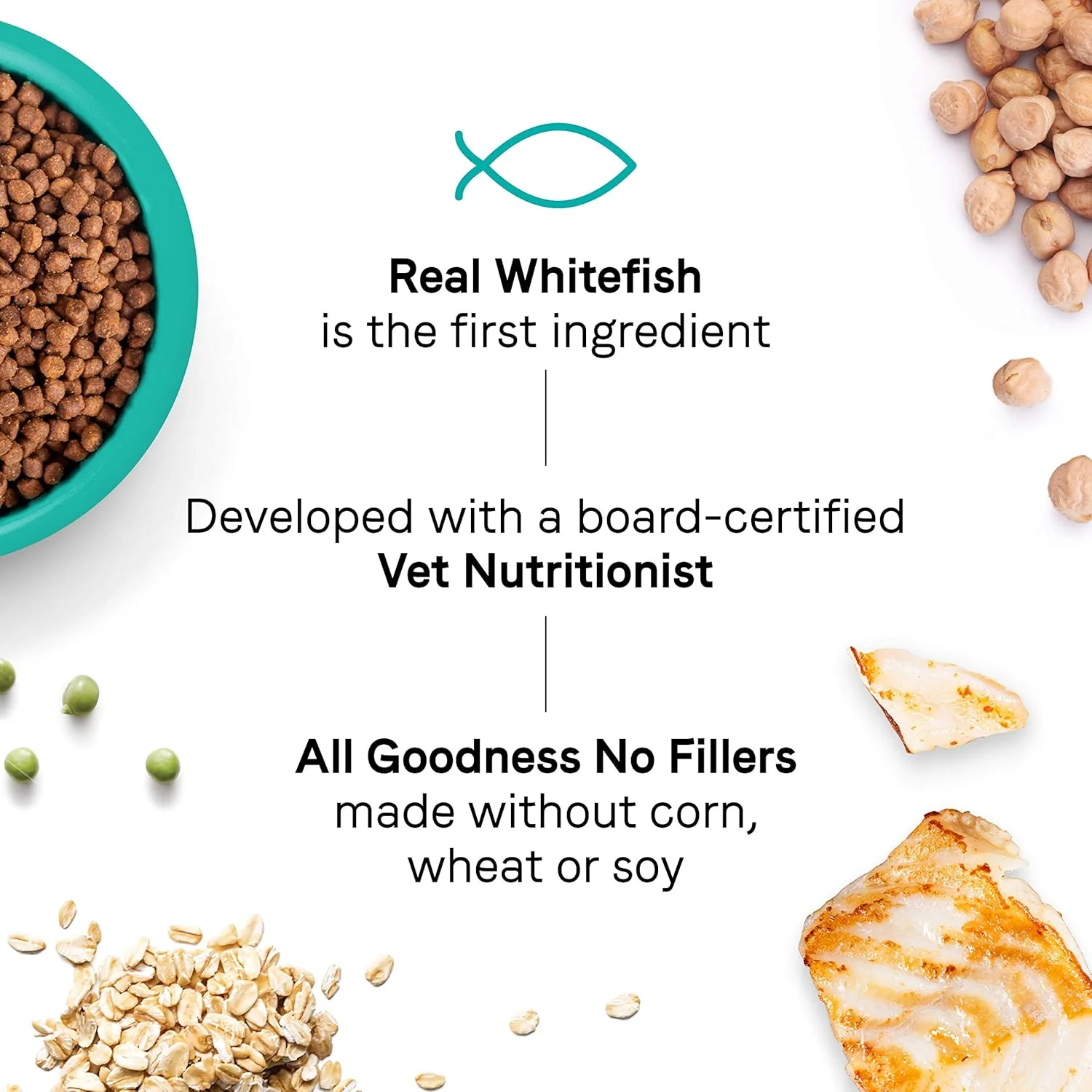 Canidae Goodness for Indoor Cats, Premium Adult Dry Cat Food with Real Whitefish - Image 2