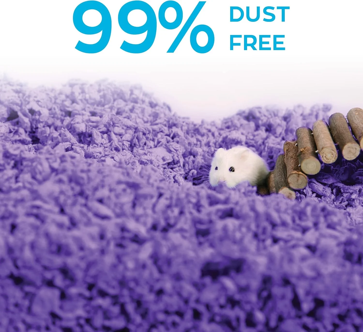 Carefresh 99% Dust-Free Playful Purple Natural Paper Small Pet Bedding with Odor Control - Image 6