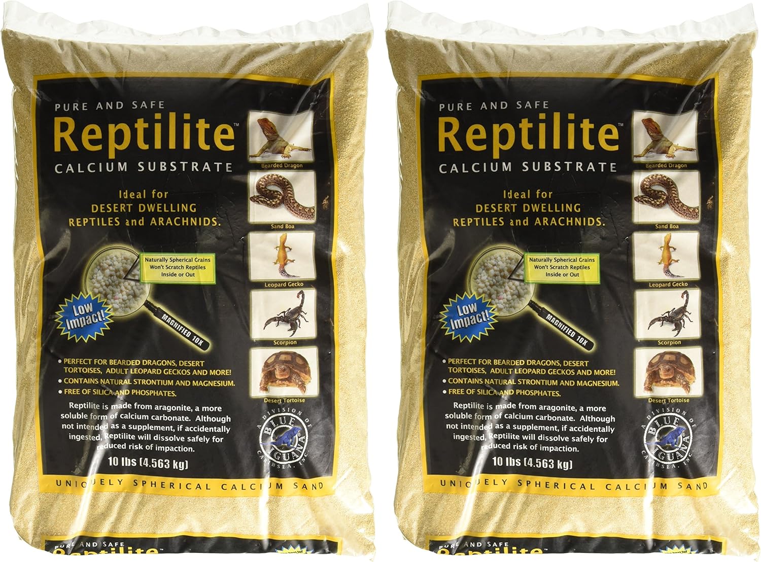 Carib Sea SCS00714 4-Pack Reptiles Calcium Substrate Sand, 10-Pound, Aztec Gold - Image 4