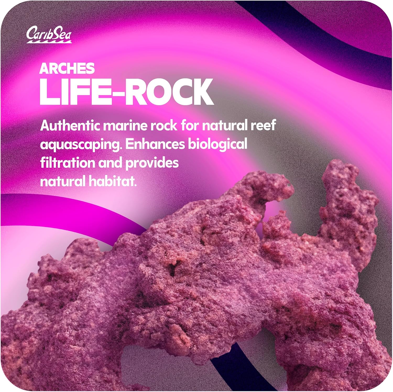 CaribSea LifeRock Arches - 20 lb Box with Four 12" Rocks - Natural Aragonite for Aquascaping, Supports Coral Growth & Ideal for Marine & Reef Tanks - Image 2