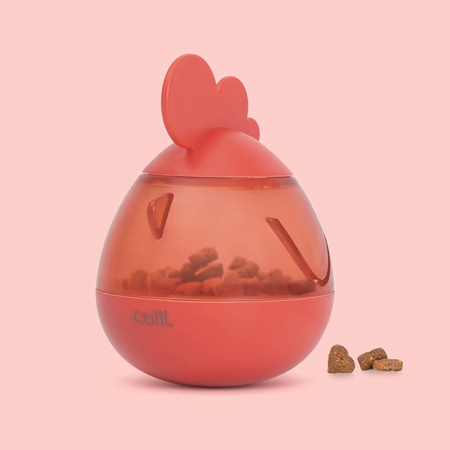 Catit PIXI Treat Dispenser, Interactive Treat Dispensing Cat Toy, Rooster - Image 3