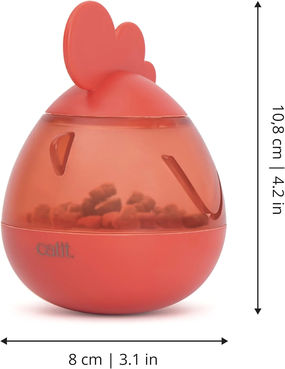 Catit PIXI Treat Dispenser, Interactive Treat Dispensing Cat Toy, Rooster - Image 5