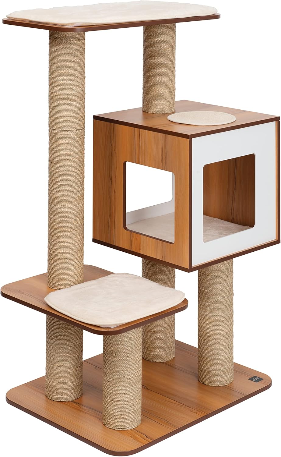 Catit Vesper High Base Giant Cat Tree, Cat Furniture, Walnut - Image 2