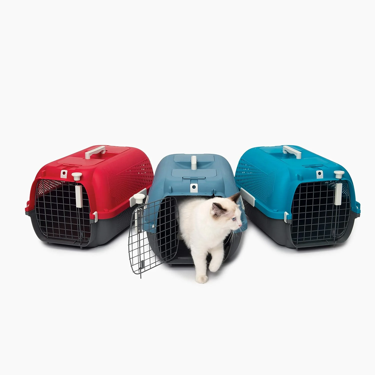 Catit Voyageur Cat Carrier, Medium, Blue/Grey, 41385 - Image 7