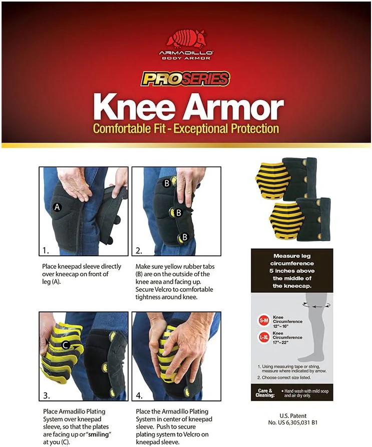 Centurion® Armadillo Pro Knee Pad – Small/Medium - Image 5