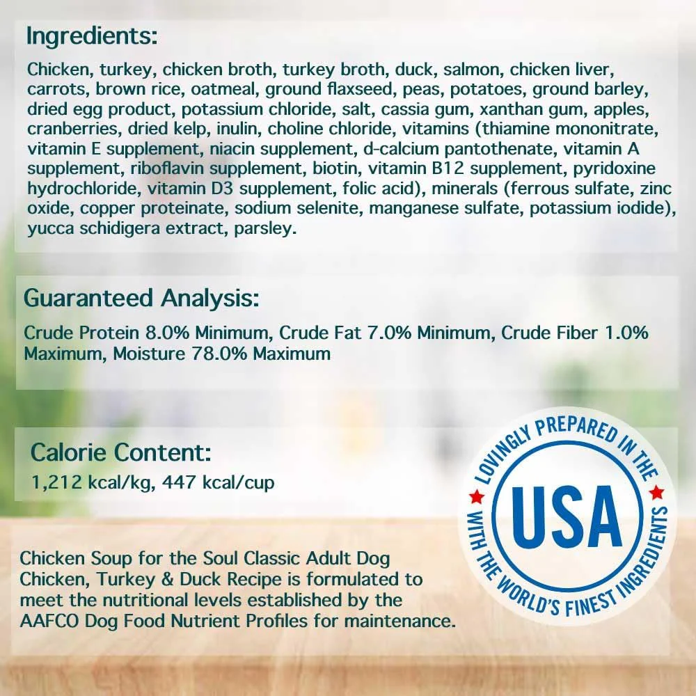 Chicken Soup for The Soul Pet Food - Classic Wet Dog FoodSoy Free, Corn Free, Wheat Free | Dry Dog Food Made with Real Ingredients No Artificial Flavors or Preservatives - Image 5