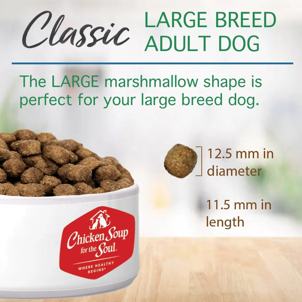 Chicken Soup for the Soul All Natural Premium Large Breed Adult Dry Dog Food, Real Meat First Ingredient, No By-Products, Supports Heart, Gut & Immune Health, Chicken, Turkey & Brown Rice - Image 8